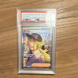 Pokemon TCG Sv: Black Bolt 170/086 N's Plan Full Art Holo SIR EN PSA 10 - Image 1