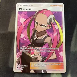 Plumeria 145/147 Burning Shadows Rare Ultra Pokemon Card Full Art - Image 1