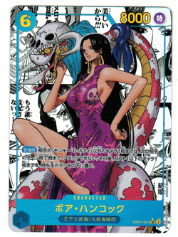 Boa Hancock OP07-051 ONE PIECE Card Comic Parallel Manga Alt Art Japanese LP - Image 1
