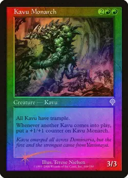 Magic the Gathering KAVU MONARCH #149/350 Invasion Red Foil Rare 2000 NM - Image 1
