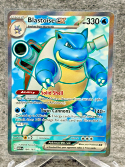 Pokemon Card | Blastoise Ex 184/165 Full Art Scarlet & Violet 151 Eng - Image 1