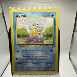 Squirtle 93/130 Base Set 2 Pokemon Card LP - Image 1