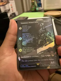 Summon: Primal Odin (Borderless) Final Fantasy Foil - Image 1