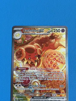 Pokemon TCG Dachsbun EX Stellar Crown Card 169/142 SIR Special Illustration Rare - Image 3