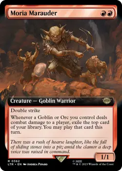 NM - Moria Marauder (Extended Art) [LTR - 362] Universes Beyond: The Lord of ... - Image 1