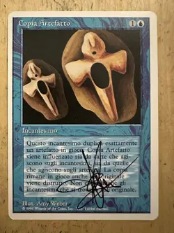 MTG ARTIST PROOF WB Italian Copy Artifact AP Sketch Art Amy WEBER - Image 2