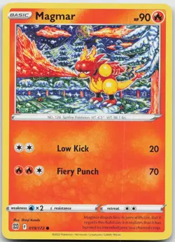 Magmar 019/172 Common Brilliant Stars Pokemon Near Mint - Image 1