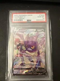Pokemon TCG Holo Ultra Rare Full Art Crobat V Tg20 PSA 10 Gem Mint - Image 1
