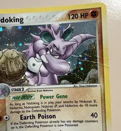 🛘 Pokemon Nidoking EX FireRed & LeafGreen stamped Holo Rare 120HP 8/112 - Image 2