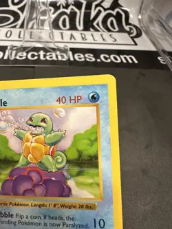 Squirtle SHADOWLESS 1st Edition #63/102 Pokemon Base Set MP - Image 2