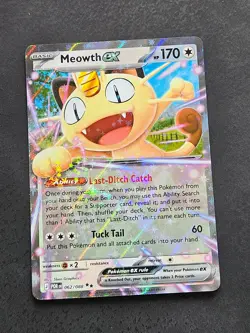 Meowth ex 062/088 Double Rare Perfect Order Pokemon Holo Near Mint - Image 1