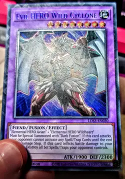 Yu-Gi-Oh! Ultimate Rare Style Evil Hero Wild Cyclone - Image 1