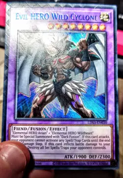Yu-Gi-Oh! Ultimate Rare Style Evil Hero Wild Cyclone - Image 2