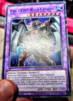 Yu-Gi-Oh! Ultimate Rare Style Evil Hero Wild Cyclone - Image 4