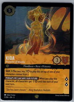 Kida - Protector of Atlantis 7/204 Foil Into the Inklands - Lorcana - NM - Image 1