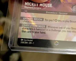 Lorcana Mickey Mouse Wayward Sorcerer 208/204 | ENCHANTED | The First Chapter - Image 5