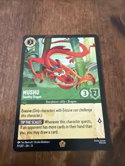 Lorcana Attack of the Vine! - Mushu - Stealthy Dragon 97/204 - Image 1