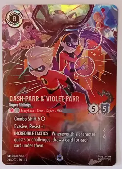 Enchanted Dash Parr & Violet Parr. Super Siblings. 231. Attack of the Vine. - Image 1