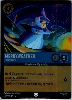 Merryweather - Feisty Fairy 139/204 Foil Wilds Unknown - Lorcana - NM - Image 1