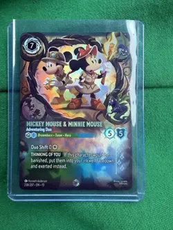Lorcana Mickey & Minnie adventuring duo 238/207 attack of the vine enchanted nm - Image 1