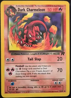 Dark Charmeleon 32/82 Uncommon Team Rocket Pokemon Unlimited Moderately Played - Image 2