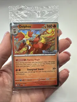 Sealed STAFF Mega Evolution Chaos Rising Promo Prerelease Pack 4 Pokemon Delphox - Image 4