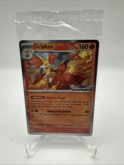 Sealed STAFF Mega Evolution Chaos Rising Promo Prerelease Pack 4 Pokemon Delphox - Image 1