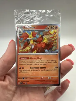 Sealed STAFF Mega Evolution Chaos Rising Promo Prerelease Pack 4 Pokemon Delphox - Image 3