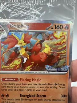 Sealed STAFF Mega Evolution Chaos Rising Promo Prerelease Pack 4 Pokemon Delphox - Image 4