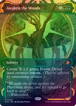 FOIL Awaken the Woods (Secrets of Strixhaven: Mystical Archive) - NM Pack Fresh - Image 1