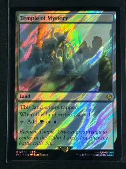 Magic MTG Final Fantasy Collector's Commander Surge Foil Temple of Mystery FFX - Image 1