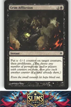 Grim Affliction - New Phyrexia - MTG - Common - #63 - NM - Image 1
