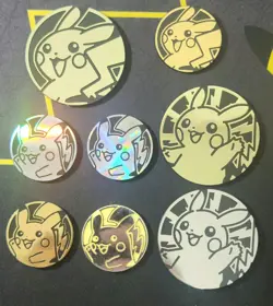 Lot Of 7 Pikachu Flip Coins Pokemon TCG - Image 1