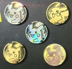 Lot Of 7 Pikachu Flip Coins Pokemon TCG - Image 3
