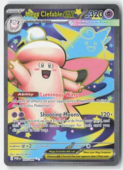 Mega Clefable ex 103/088 Ultra Rare Perfect Order Pokemon Holo Near Mint - Image 1