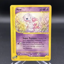 Pokemon Mew 55/165 Expedition Base Set Rare HP - Image 1