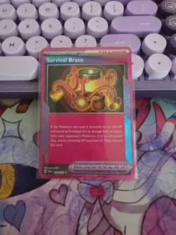 Pokemon Survival Brace 164/167 Sv06: Twilight Masquerade Holo - Image 1