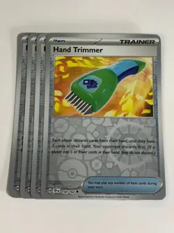 Pokemon TCG Temporal Forces 4x Playset Reverse Holo Hand Trimmer 150/162 - Image 1