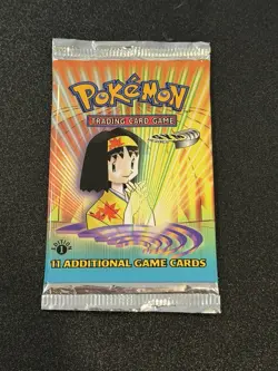 Pokemon Gym Heroes 1st Edition Booster Pack – Erika Artwork - Image 2
