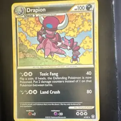 Pokemon TCG Drapion 4/102 Triumphant Stage 1 Rare Regular 1st Ed 100HP 2010 - Image 1