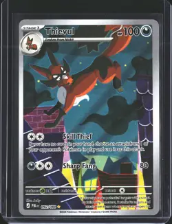 Thievul 092/084 Illustration Rare Pitch Black Pokemon Holo NM/M - Image 1