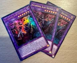 Yu-Gi-Oh! 3x Azamina Ilia Silvia 25LP-EN010 Ultra Rare - Playset - Image 1