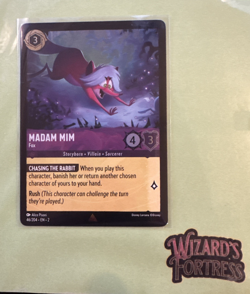 Madam Mim Fox 46/204 Floodborn Cold Foil Rare Disney Lorcana NM Near Mint HTF - Image 1
