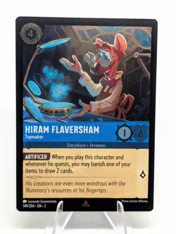 Disney Lorcana Rise of the Floodborn Hiram Flaversham Toymaker 149/204 Cold Foil - Image 1