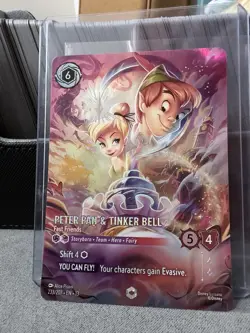 Disney Lorcana Attack Of The Vine Peter Pan Tinker Bell Enchanted Pack Fresh NM! - Image 2