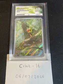 Chespin 087/086 - Chaos Rising - ACE 10 PERFECT SUBS - Pokemon TCG - Image 3