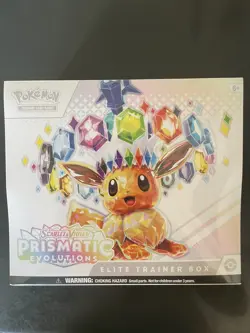NEW Pokemon Prismatic Evolutions ETB Elite Trainer Box Sealed (one small rip) - Image 1