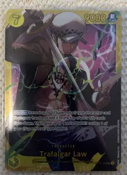 x4 Trafalgar Law (119) OP10-119 Royal Blood Foil GOLD SEC NM English - Playset - - Image 1