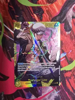 One Piece TCG Trafalgar Law OP10-119 Sec - Secret Rare Pack Fresh NM - Image 1