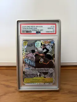 Trafalgar Law OP10-119 Manga Rare PSA 10 One Piece Card - Image 1